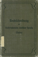 Buchcover Buchdruckerduden von 1903 Buchcover Buchdruckerduden von 1903